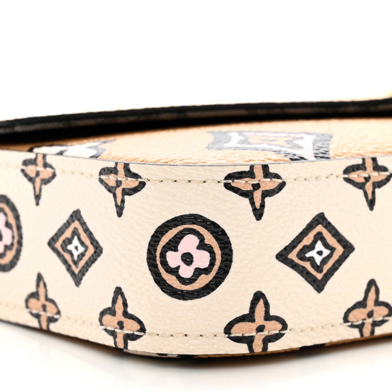 Louis Vuitton Monogram Wild At Heart Felicie Strap & Go Arizona Creme 7 of 8