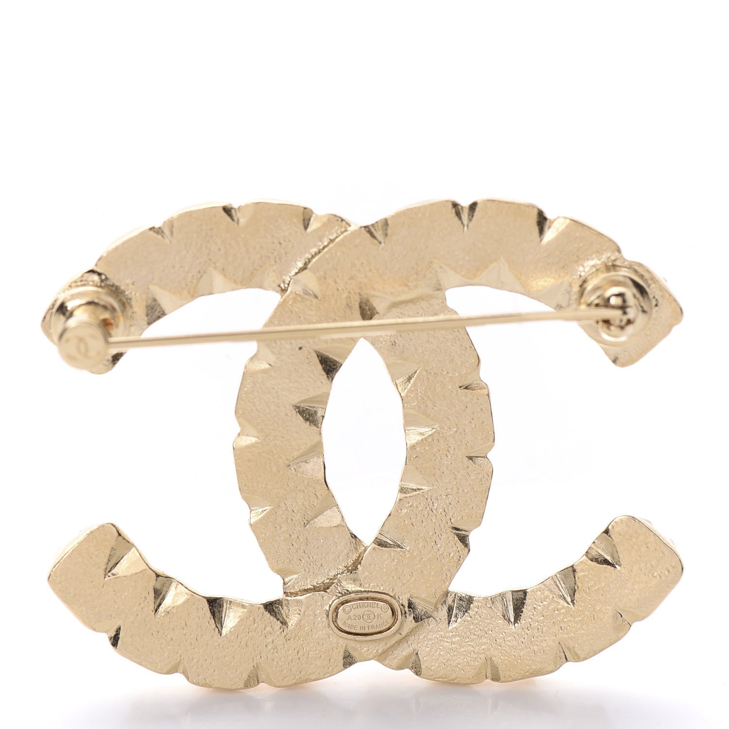 Chanel Crystal Over The Rainbow CC Brooch Gold Multicolor 3 of 5