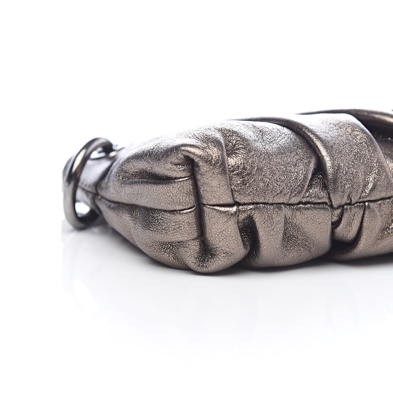 Gucci Metallic Calfskin Bamboo Tassel Clutch Gold 5 of 9