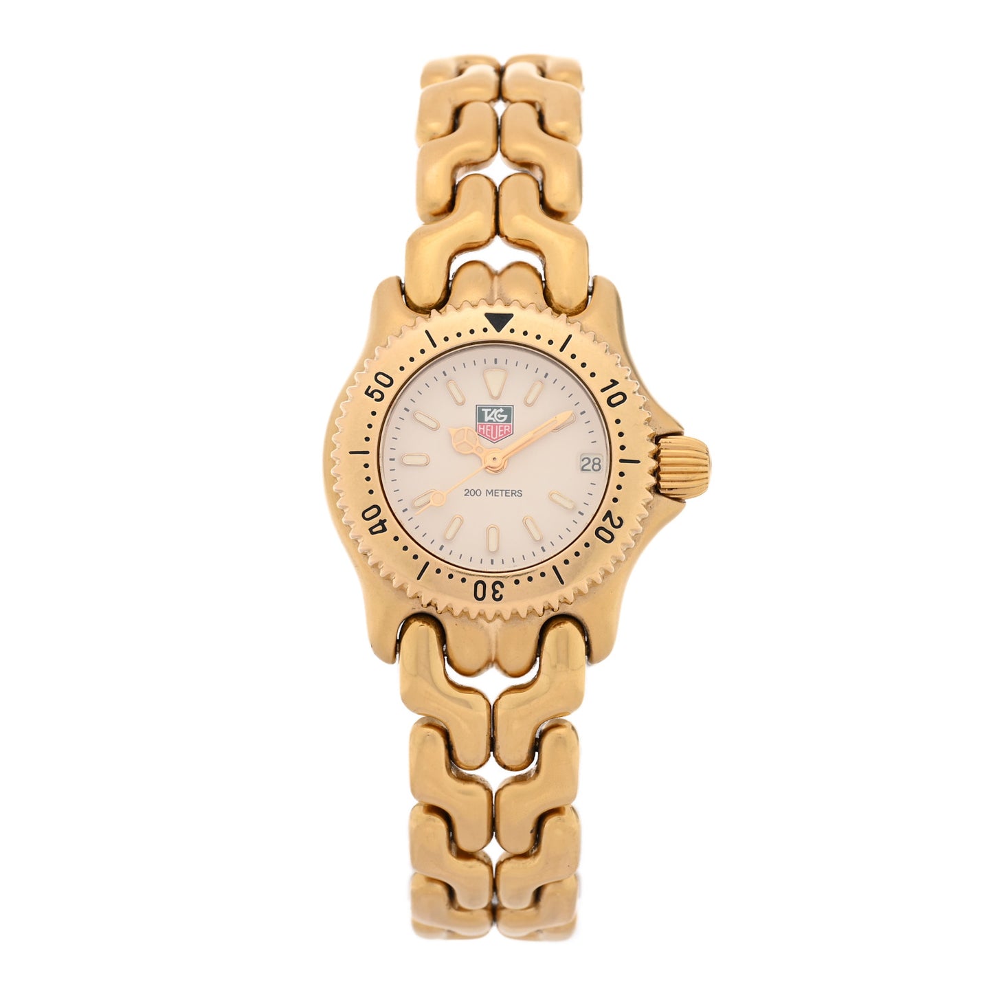 Stainless Steel 24mm Professional Quartz Watch Ivory S94.708M