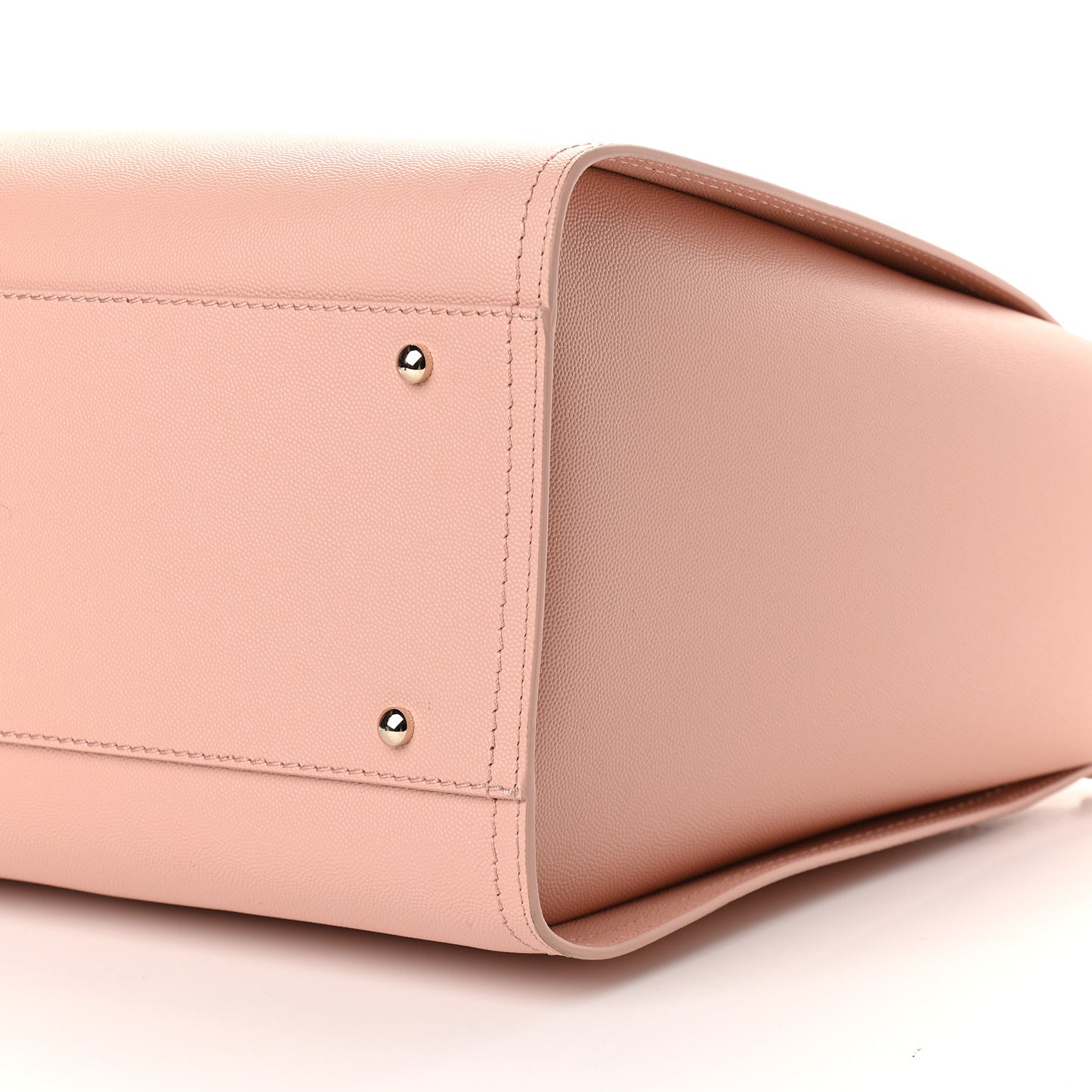 Caviar Medium Studded Deauville Tote Light Pink