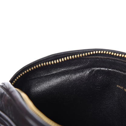 Chanel Lambskin Chevron Quilted Tassel Camera Case Black 15 of 17