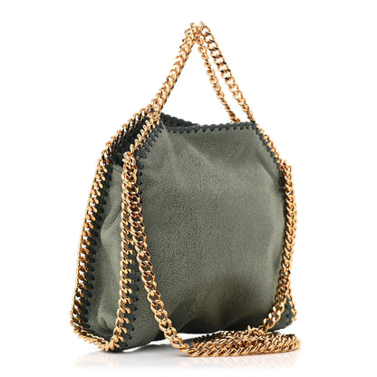 Stella McCartney Shaggy Deer Tiny Falabella Fold Over Tote Stone Green 2 of 9