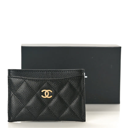 Chanel Caviar Quilted Card Holder Black 9 of 9