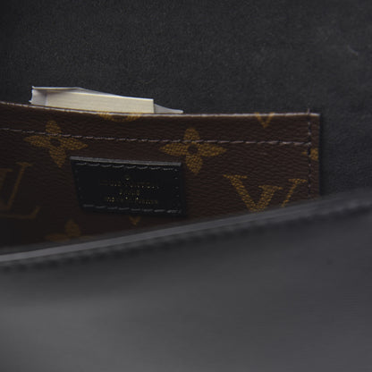 Louis Vuitton Calfskin Monogram Officier Pouch Black 6 of 9