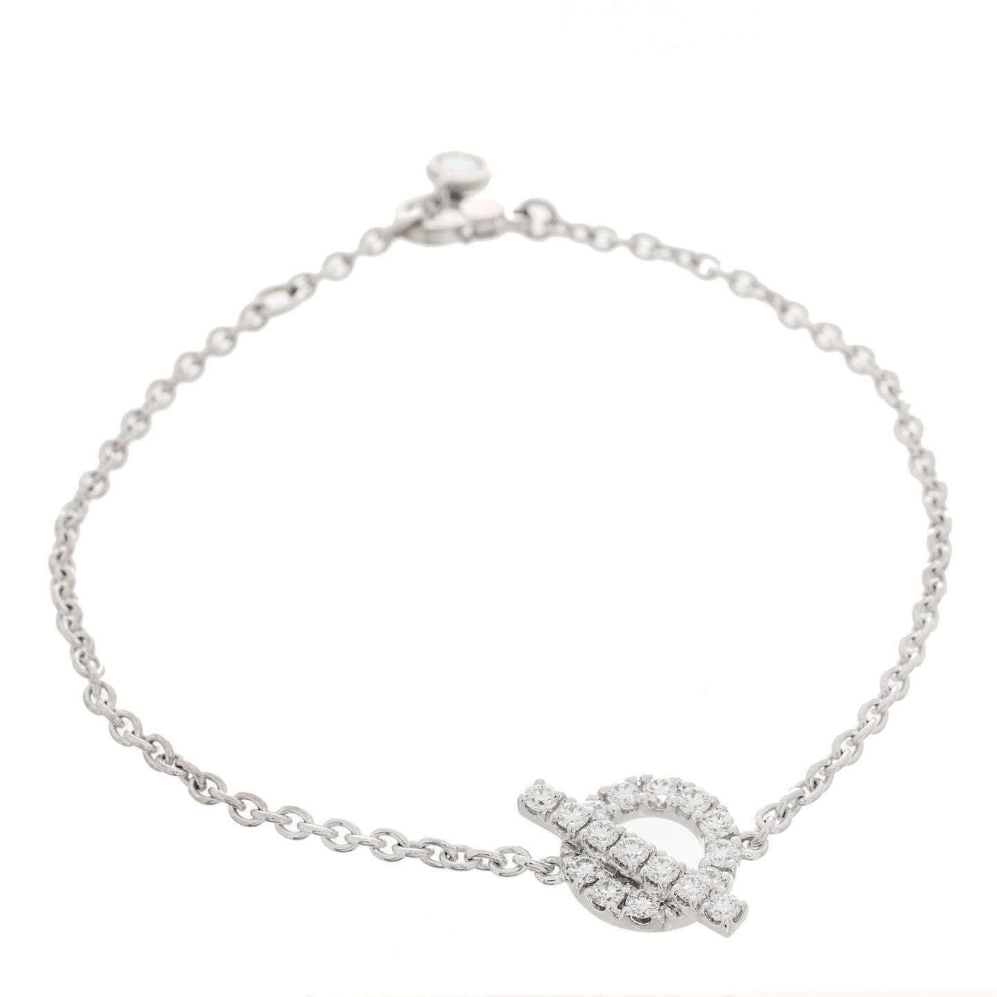 18K White Gold Diamond Finesse Bracelet ST