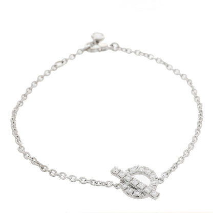 Hermes 18K White Gold Diamond Finesse Bracelet ST 1 of 4