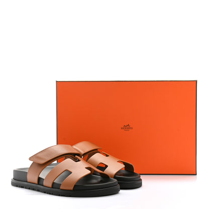 Hermes Calfskin Womens Chypre Sandals 36 Naturel 9 of 9