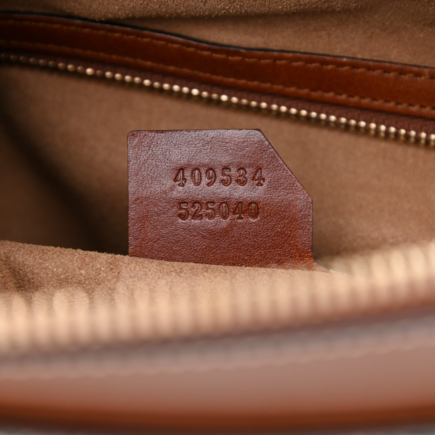 Gucci GG Supreme Monogram Small Zip Top Tote Beige Tuscany 7 of 9