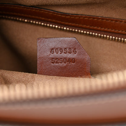 Gucci GG Supreme Monogram Small Zip Top Tote Beige Tuscany 7 of 9