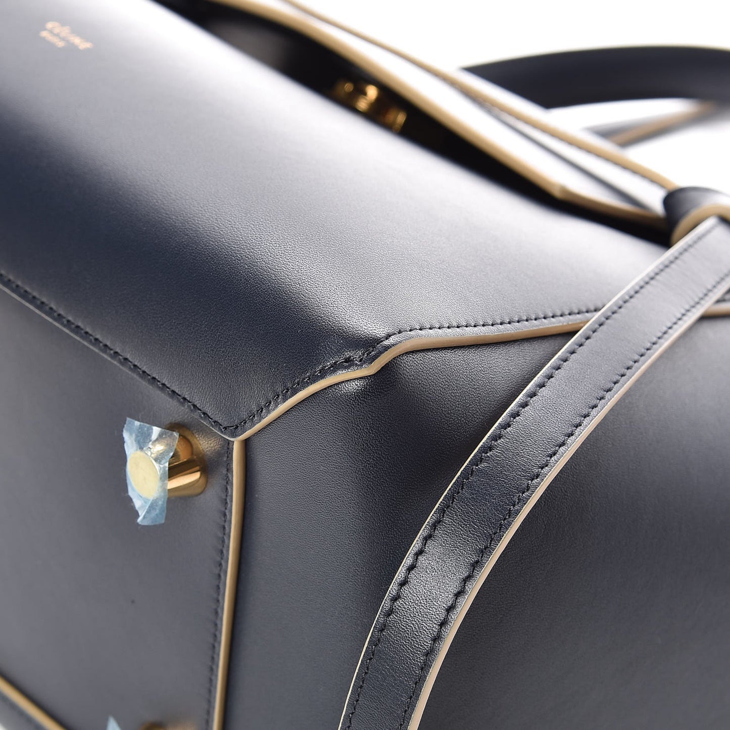 Palmelato Calfskin Mini Belt Bag Navy