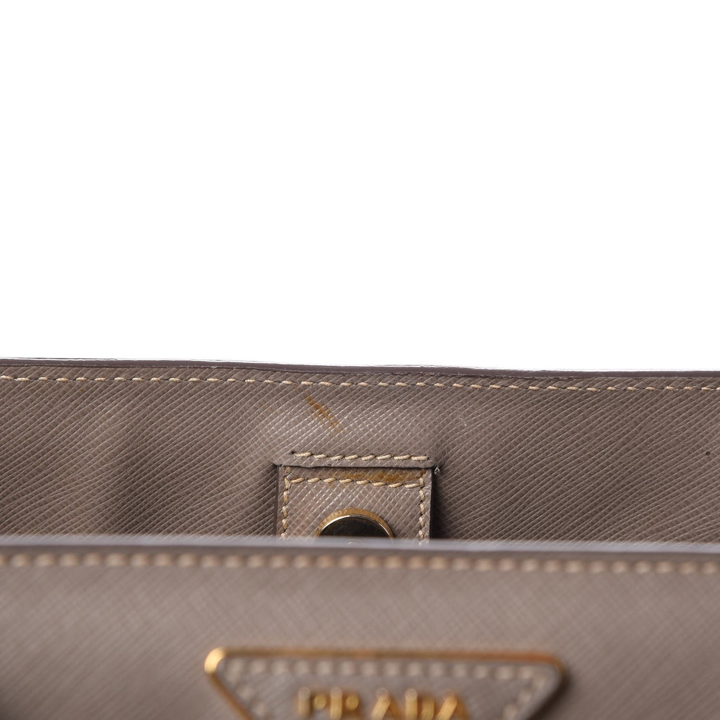 Saffiano Lux Medium Tote Argilla