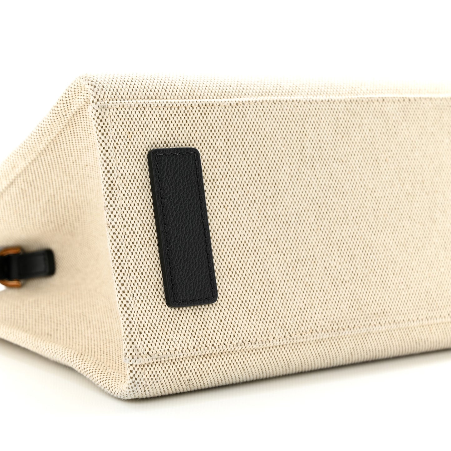 Canvas Calfskin La Medusa Tote Bag Beige