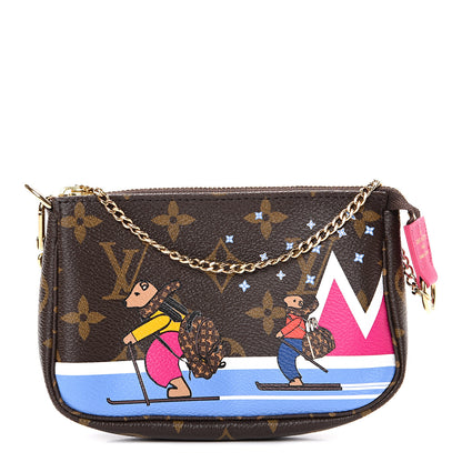 Louis Vuitton Monogram 2018 Christmas Animation Mini Bears Pochette Accessories 1 of 7