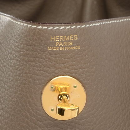 Hermes Taurillon Clemence Lindy 30 Etoupe 6 of 15
