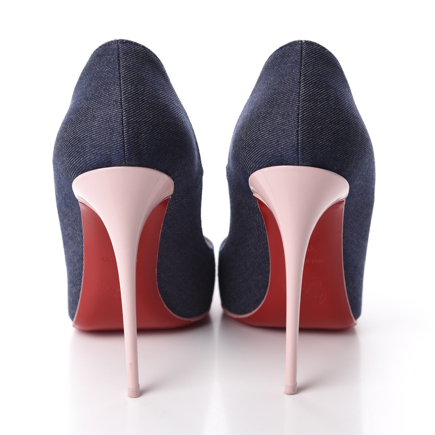 Christian Louboutin Denim Patent So Kate 120 Pumps 39.5 Blue Pompadour 5 of 9