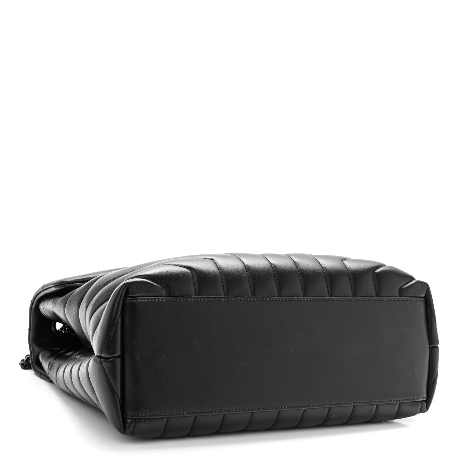 Saint Laurent Calfskin Y Quilted Monogram Monochrome Medium Loulou Chain Satchel Black 4 of 10