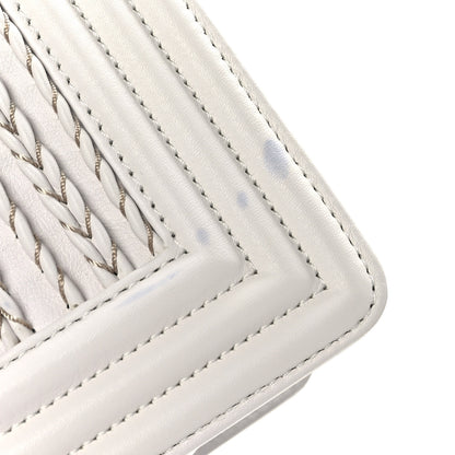 Chanel Calfskin Embroidered Small Boy Flap White 11 of 11