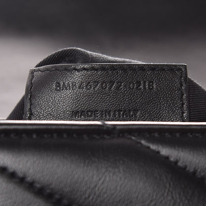 Saint Laurent Calfskin Y Quilted Monogram Toy Loulou Crossbody Bag Black 10 of 11