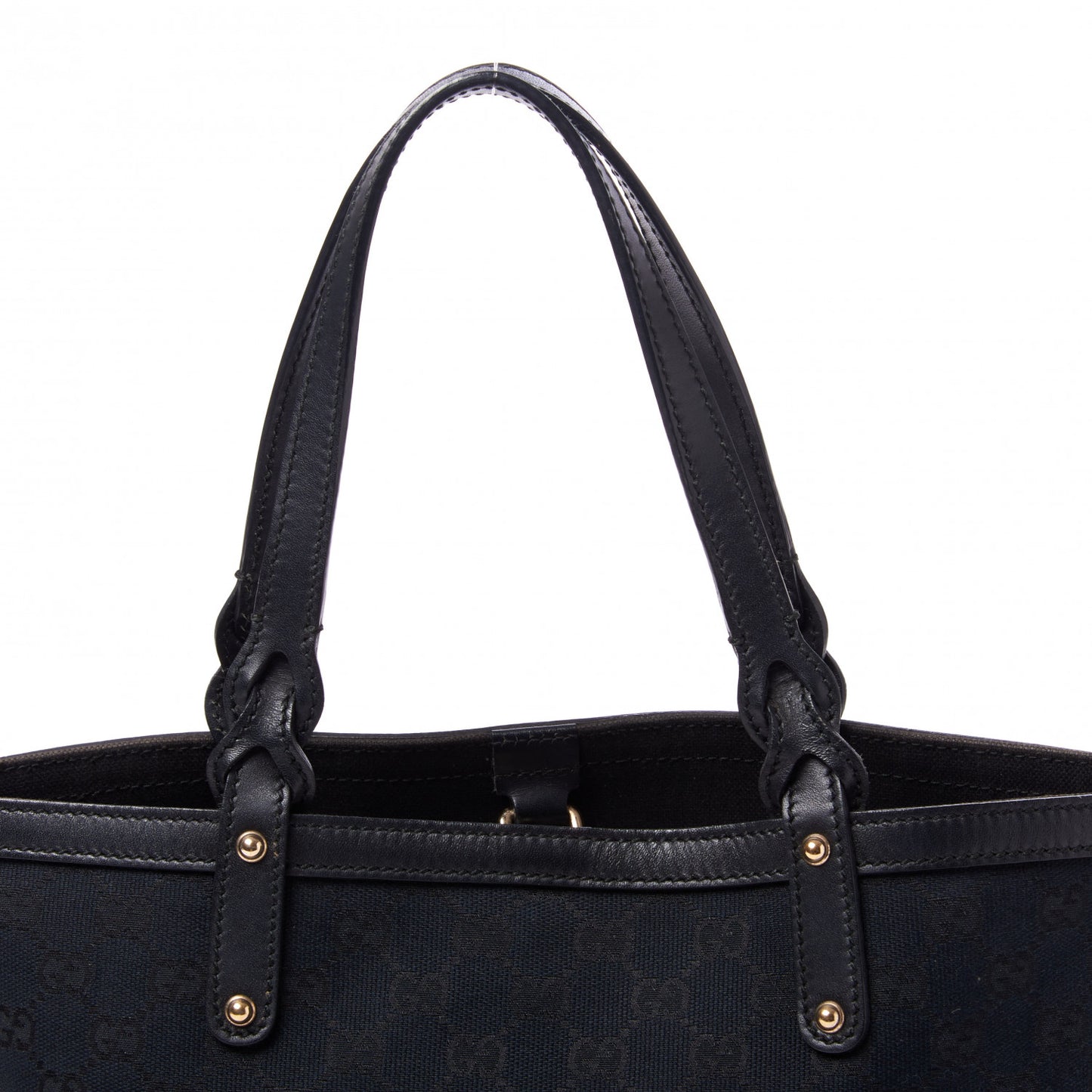 Monogram Small Craft Tote Black