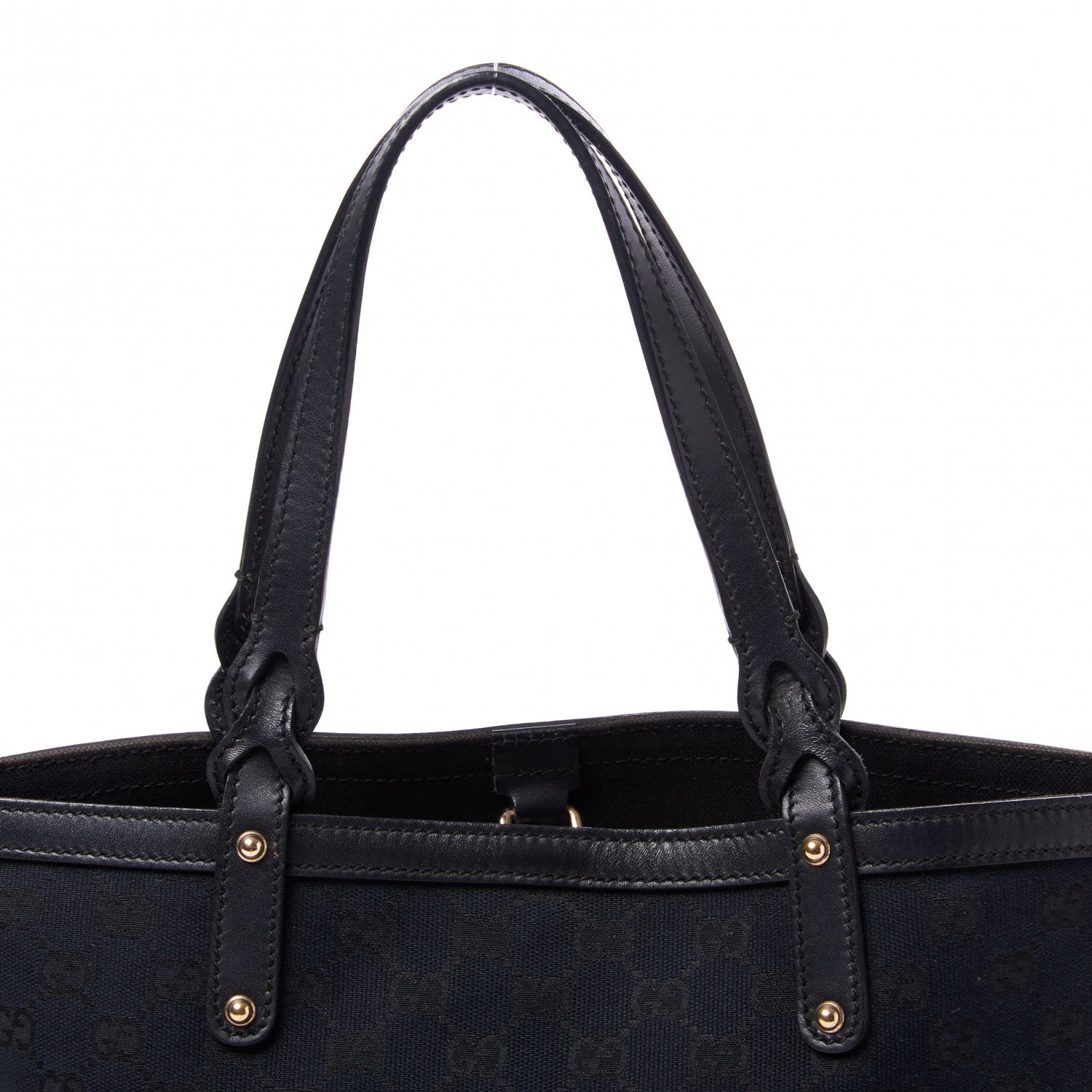 Gucci Monogram Small Craft Tote Black 9 of 9