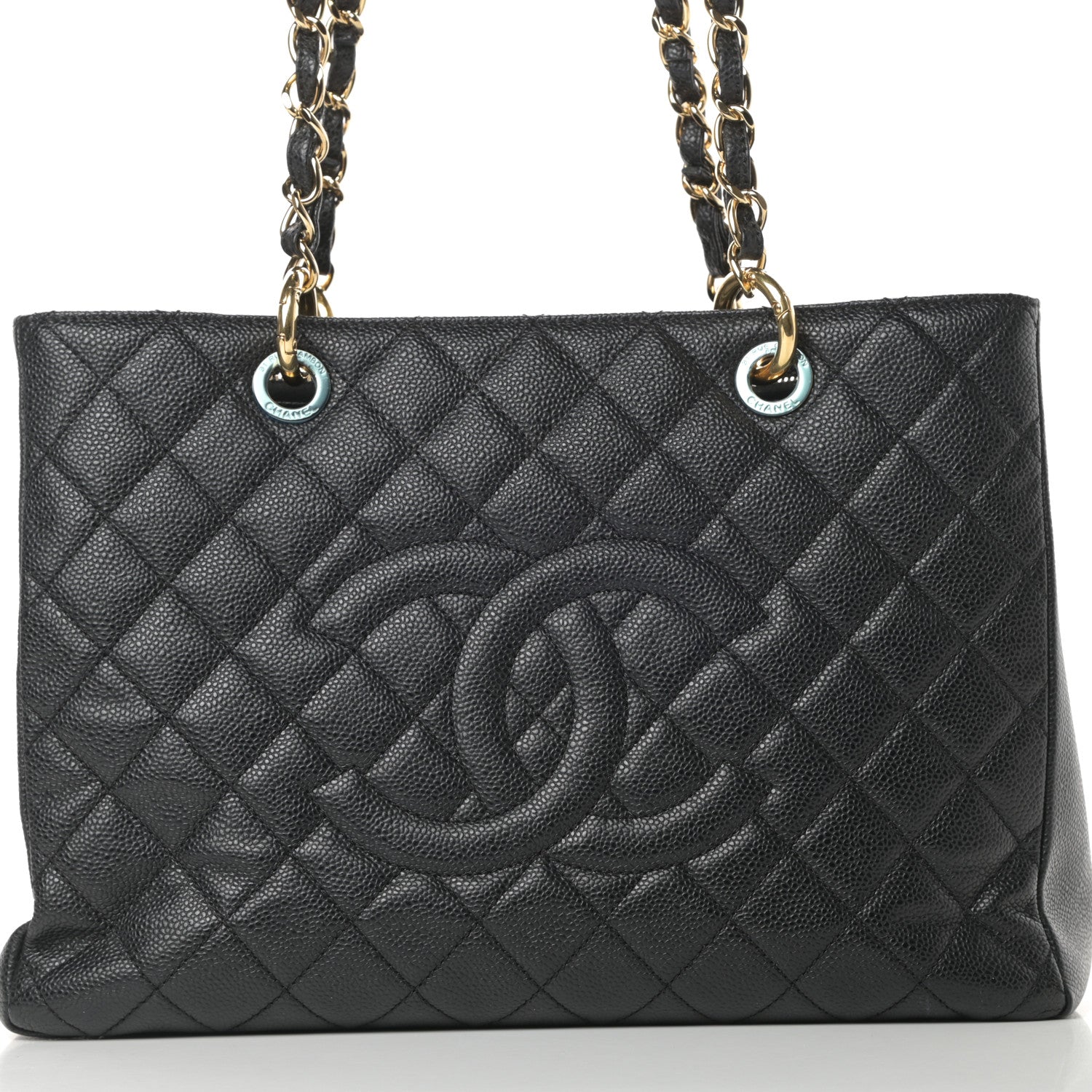 Chanel Caviar Quilted Grand Shopping Tote GST Black 8 of 11
