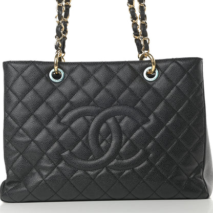 Chanel Caviar Quilted Grand Shopping Tote GST Black 8 of 11