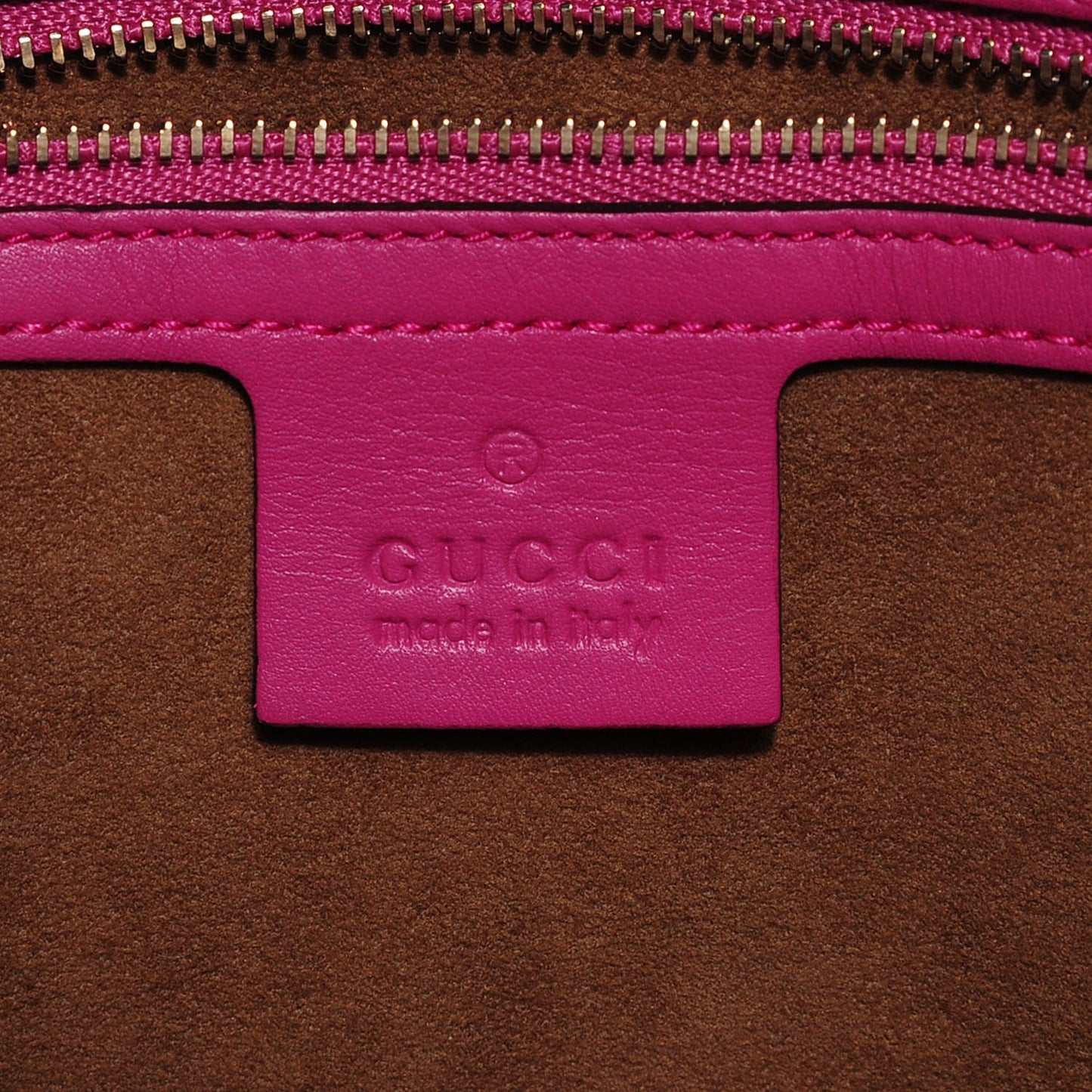 GG Supreme Monogram Moon Calfskin Small Boston Beige Ebony Hibiscus Red New Rosette