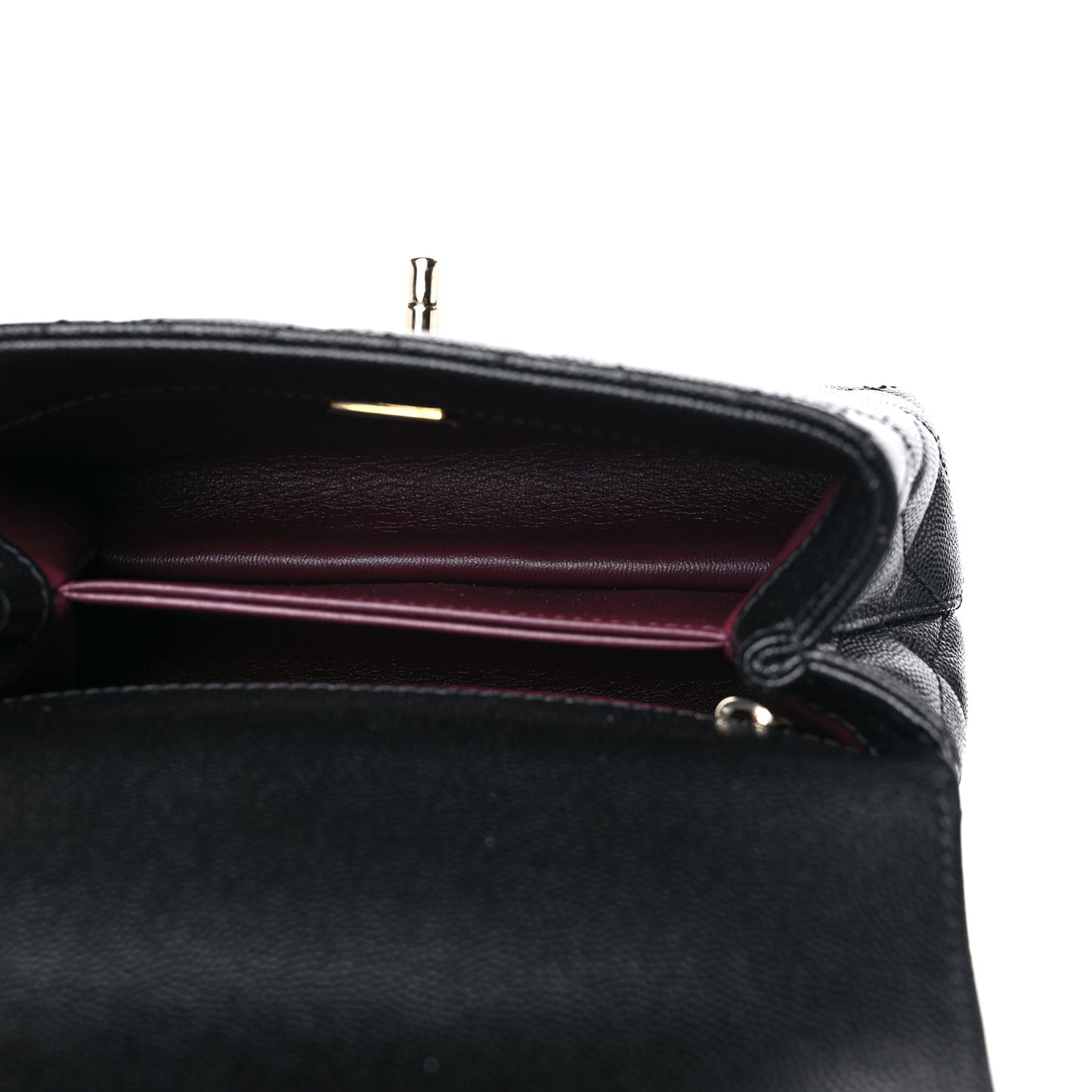 Caviar Quilted Extra Mini Coco Handle Flap Black
