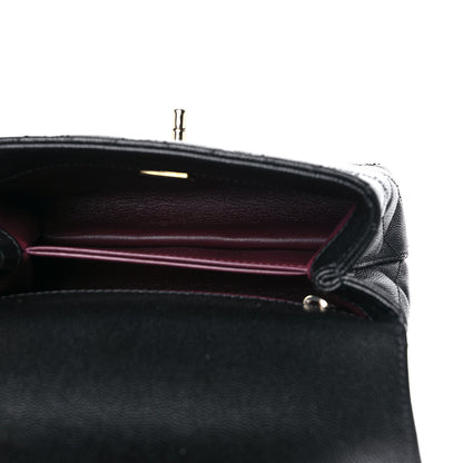 Chanel Caviar Quilted Extra Mini Coco Handle Flap Black 5 of 10