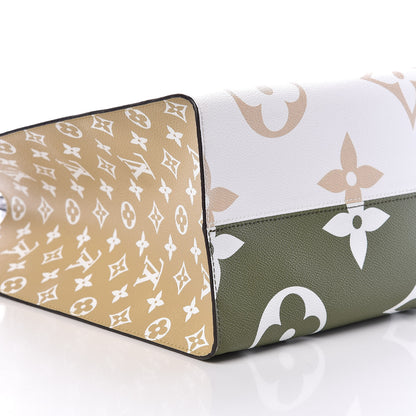 Louis Vuitton Monogram Giant Onthego GM Kaki Beige 7 of 8