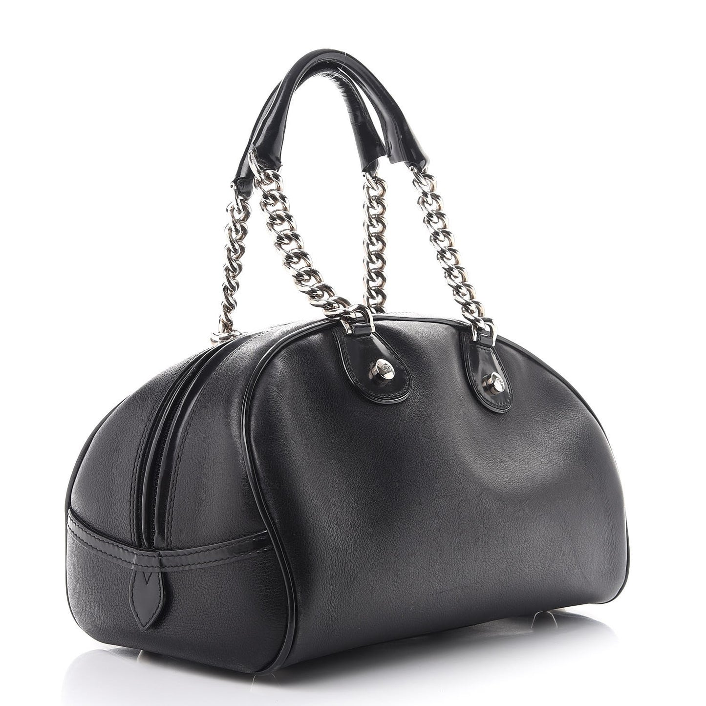 Calfskin Gambler Dice Bowler Black