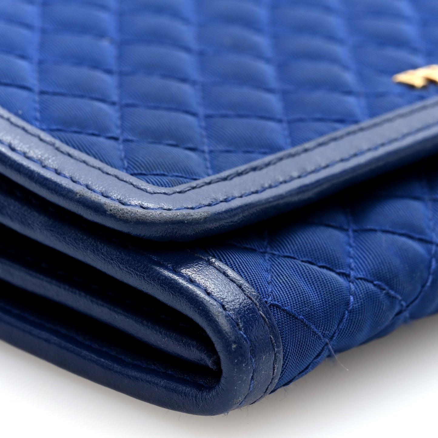 Tessuto Quilted Mini Crossbody Wallet Bleuette