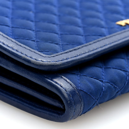 Prada Tessuto Quilted Mini Crossbody Wallet Bleuette 8 of 10