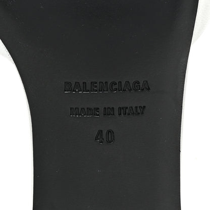 Balenciaga Soft Nappa BB Square Knife Pointed Toe 40mm Mules 40 White 6 of 8