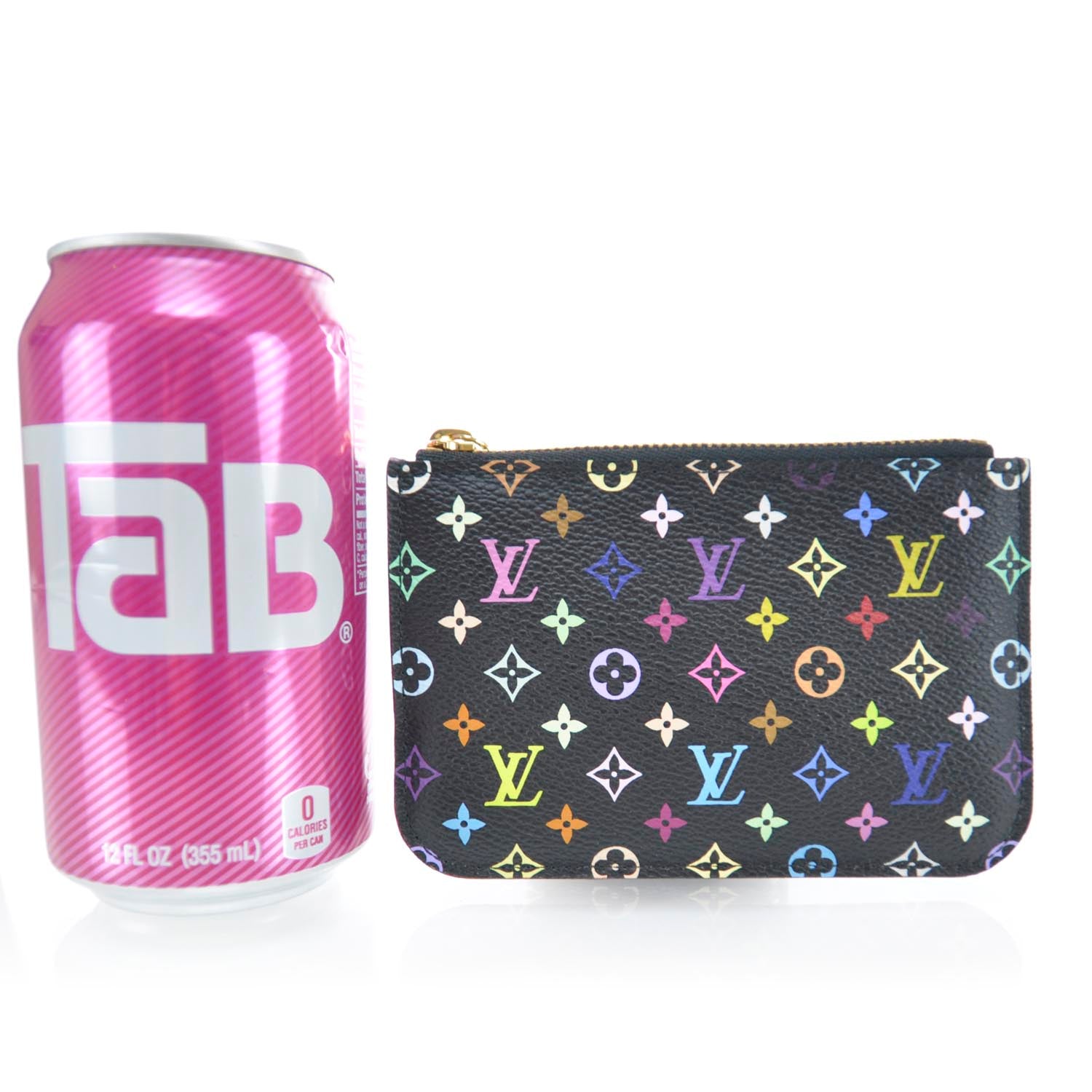 Louis Vuitton Monogram Multicolor Key Pouch Black Violet 2 of 7