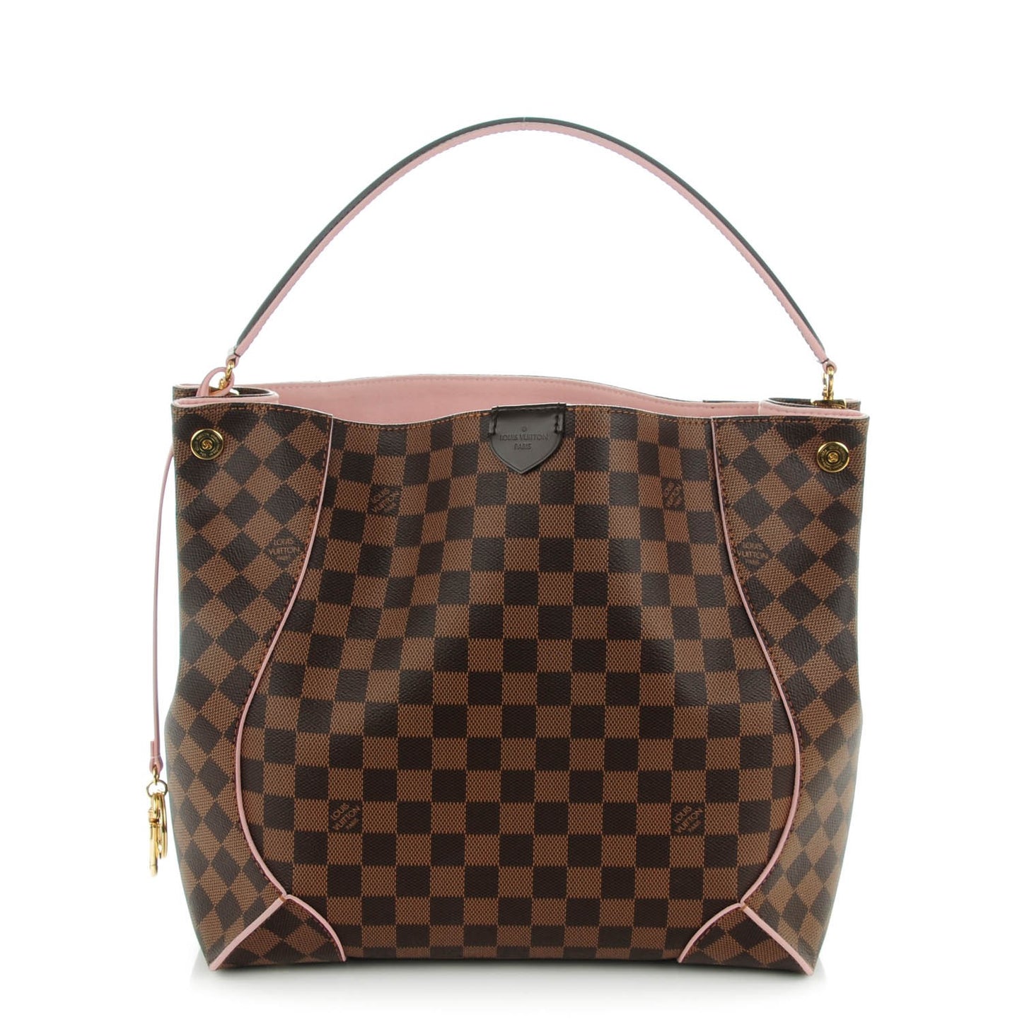 Damier Ebene Caissa Hobo Rose Ballerine