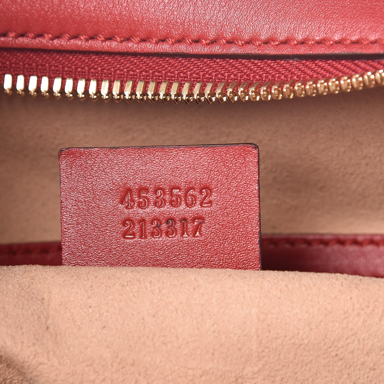 Gucci Apollo Calfskin GG Dadini Embroidered Chain Hobo Hibiscus Red 9 of 9