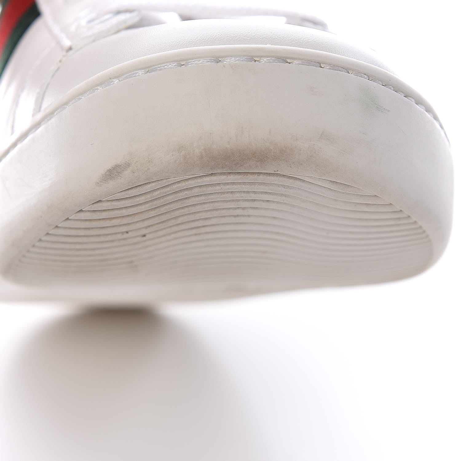 Gucci Calfskin Ayers Bee Embroidered Womens Ace Sneakers 37 White Green 13 of 23