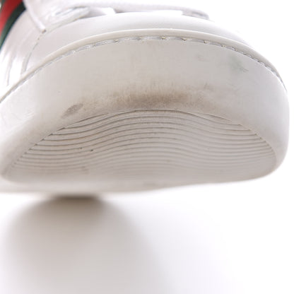 Gucci Calfskin Ayers Bee Embroidered Womens Ace Sneakers 37 White Green 13 of 23
