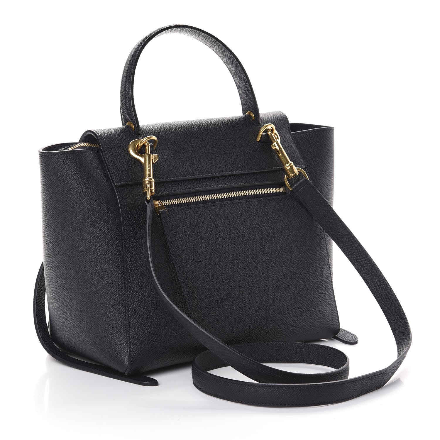 Celine Grained Calfskin Micro Belt Bag Black 4 of 10