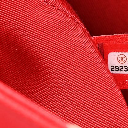 Chanel Caviar Quilted In Out Flap Shopping Tote Red 8 of 12