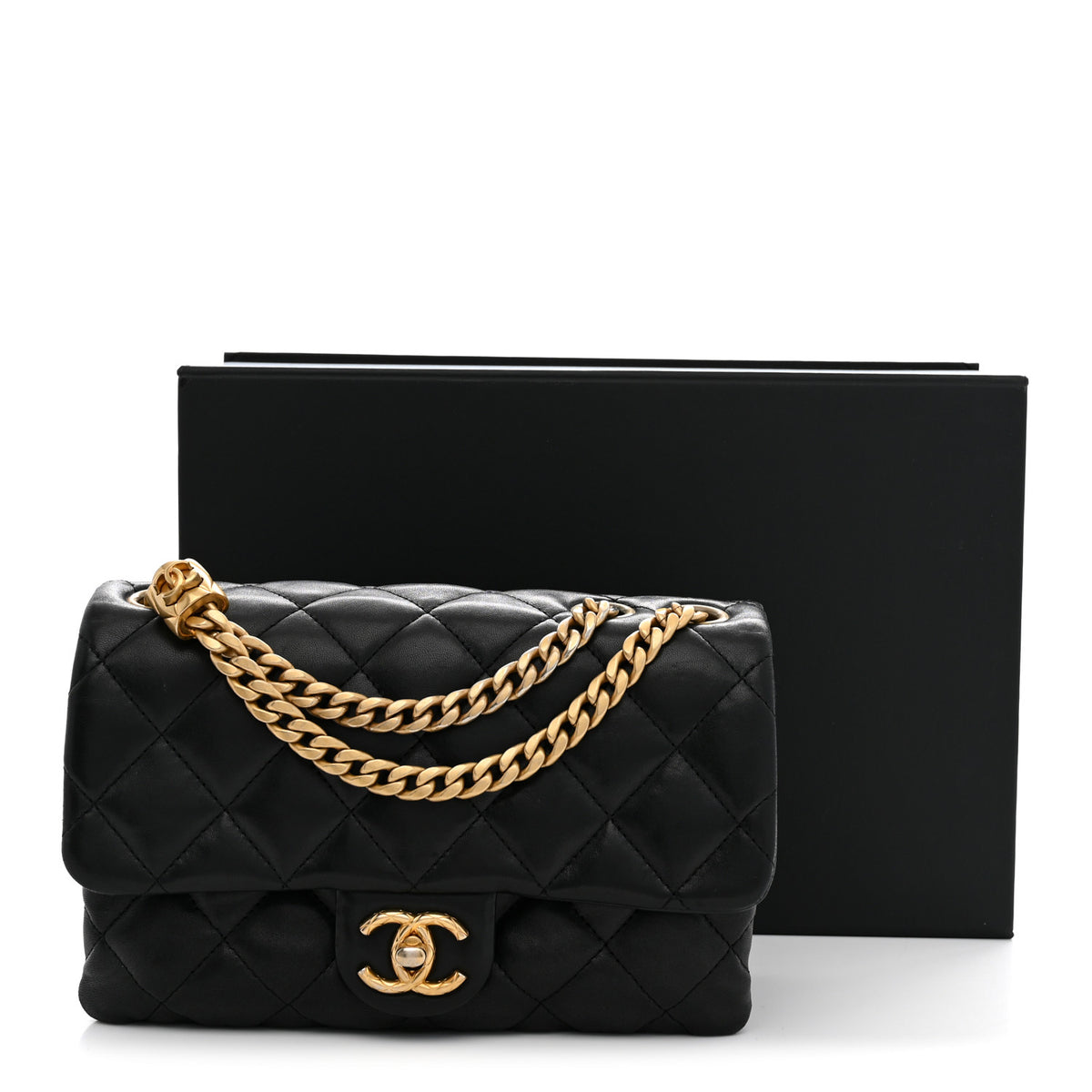 Chanel Lambskin Quilted Small Pillow Crush Flap Black 11 of 11