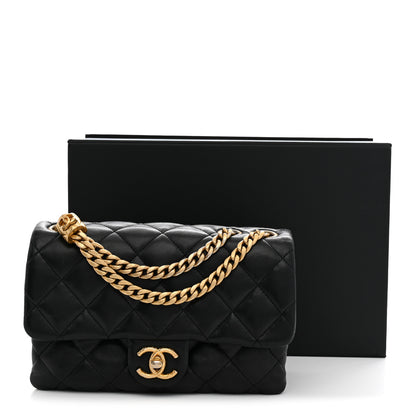 Chanel Lambskin Quilted Small Pillow Crush Flap Black 11 of 11