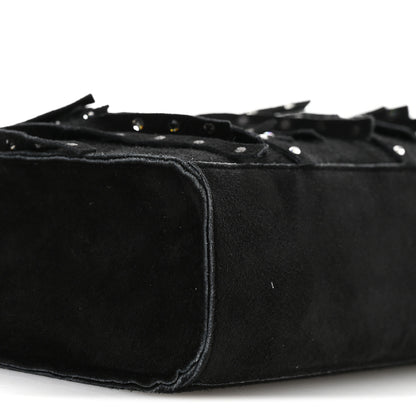Chanel Suede Mini Fringe Tote Black 9 of 11