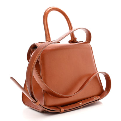 Delvaux Metallic Calfskin Mini Brillant Satchel Camel 4 of 14