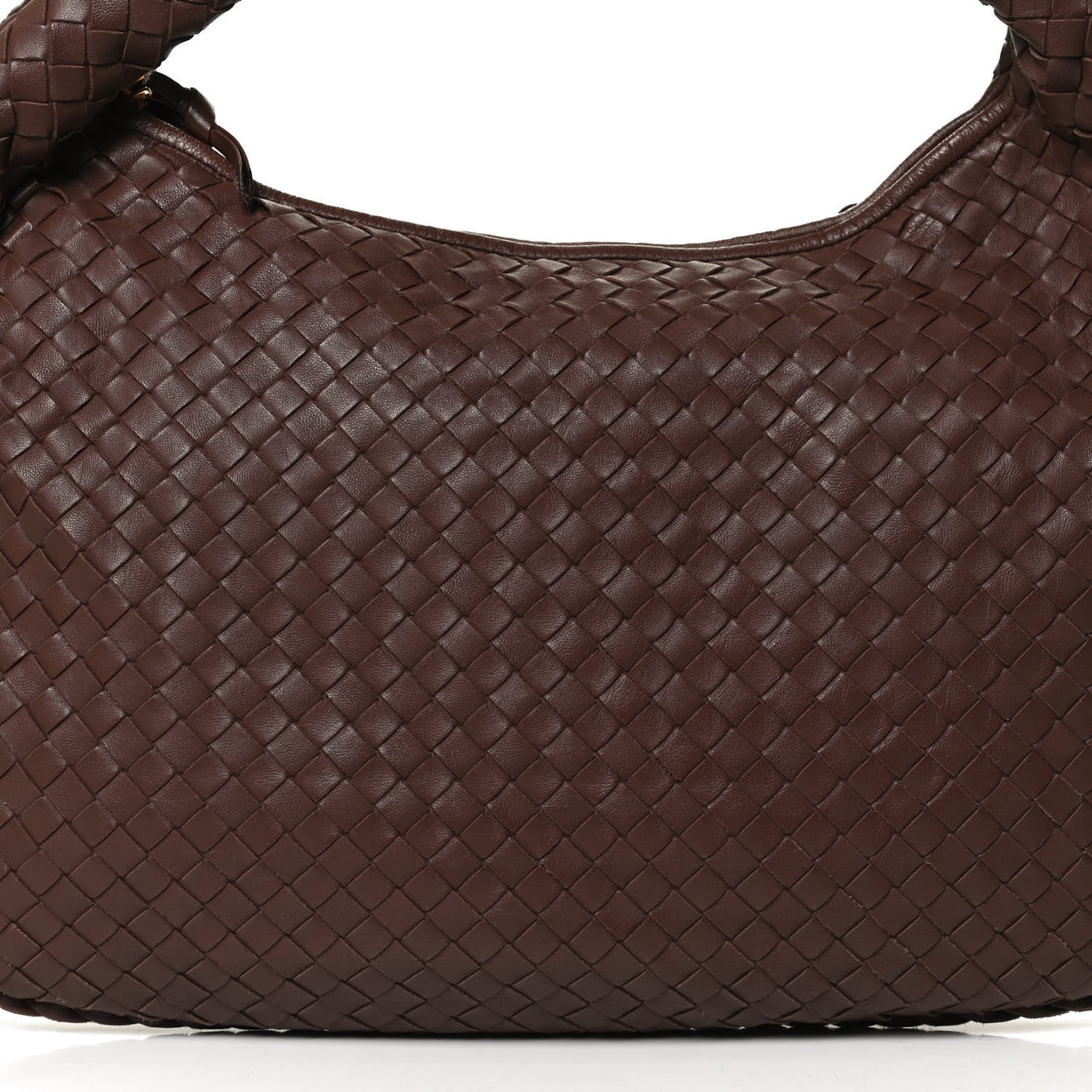 Nappa Intrecciato Medium Veneta Hobo Truffle