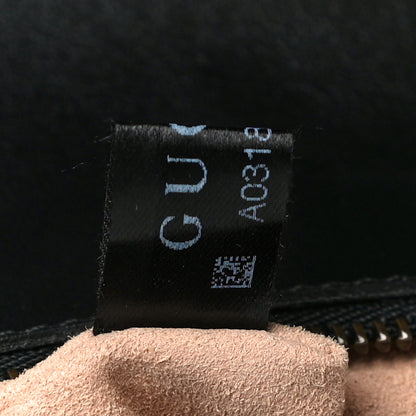 Gucci Calfskin Matelasse Small GG Marmont Shoulder Bag Black 8 of 11
