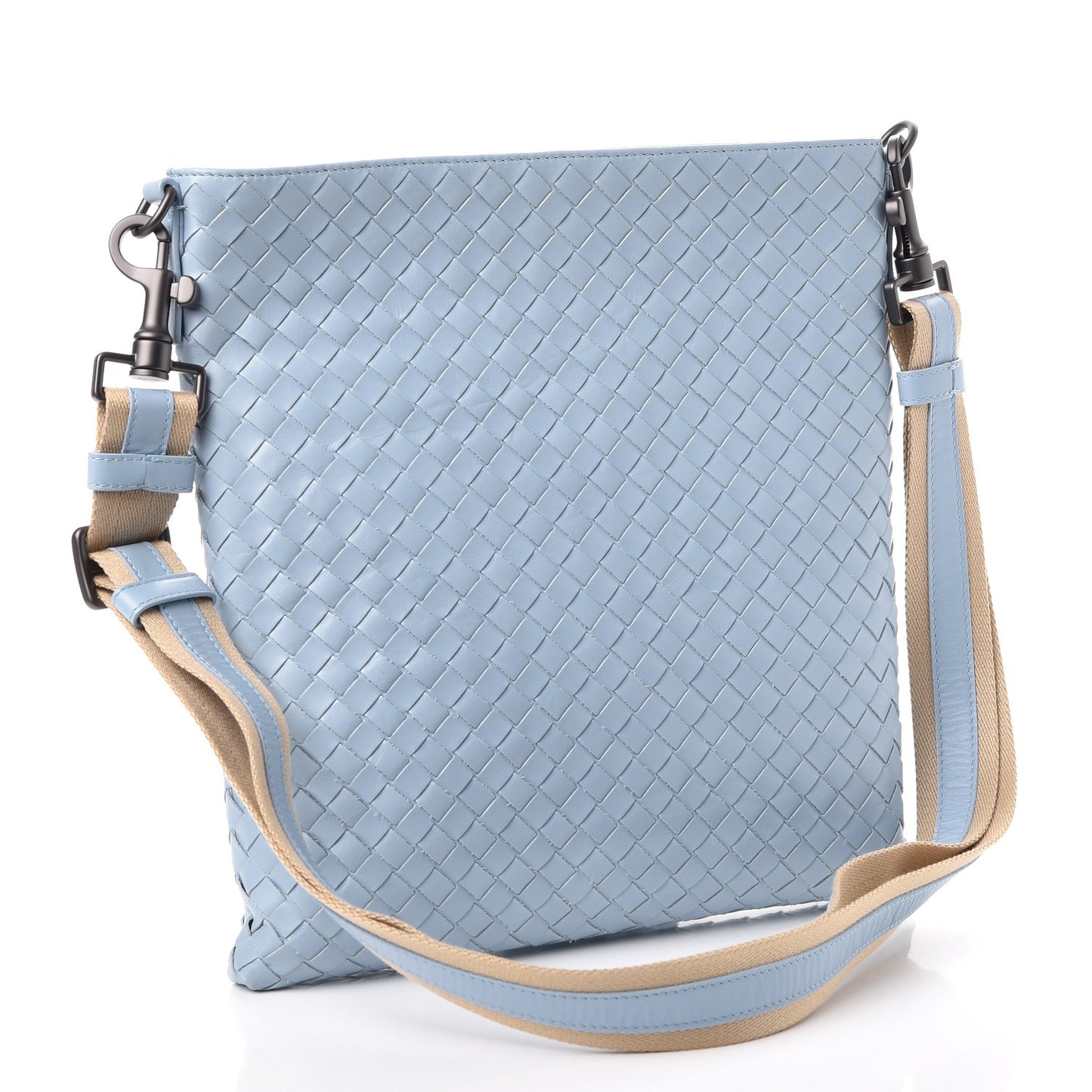 Nappa Intrecciato VN Crossbody Messenger Bag Ciel