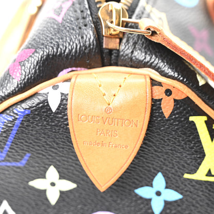 Louis Vuitton Monogram Multicolor Speedy 30 Black 5 of 8